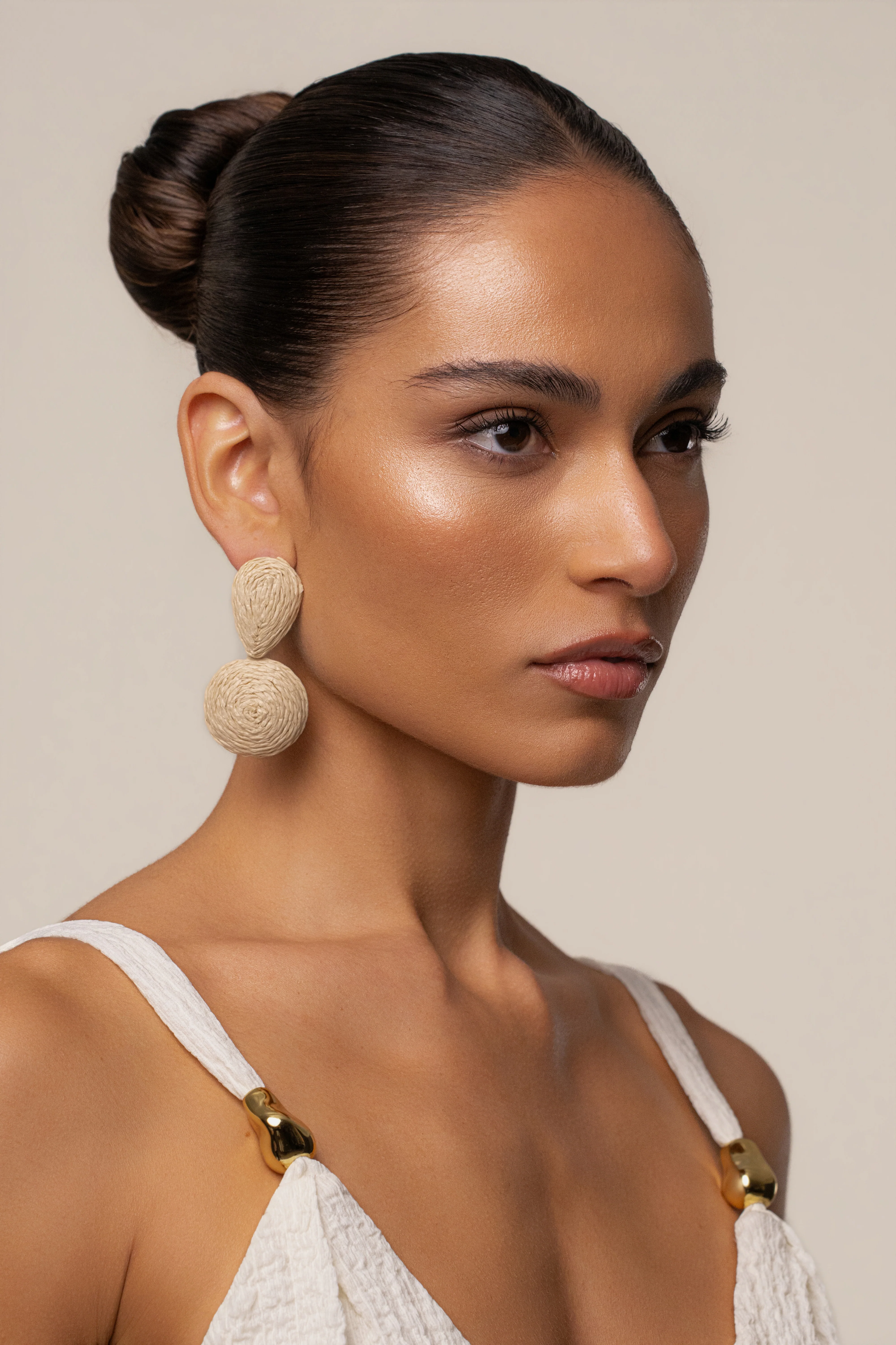 Ivory Ocean Glow Drop Earrings