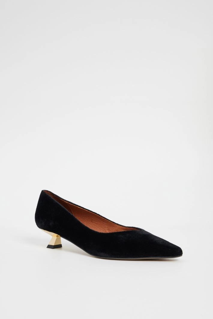 Velvet pumps - BLACK