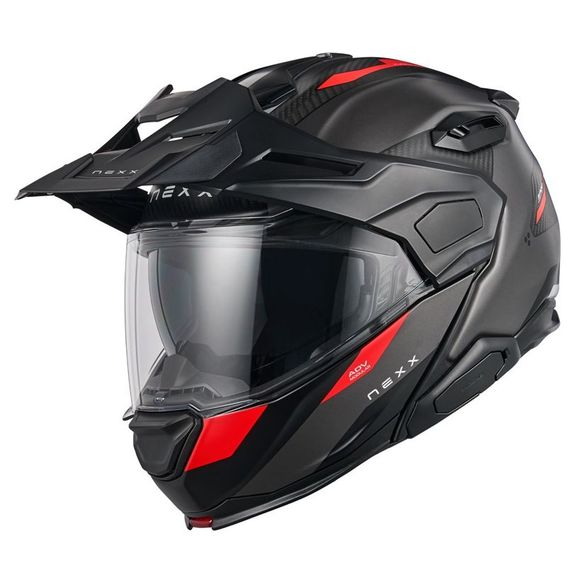 Nexx x. Lifecountry modular helmet - Terra - Gray / RedRef: Ne0630-C61871