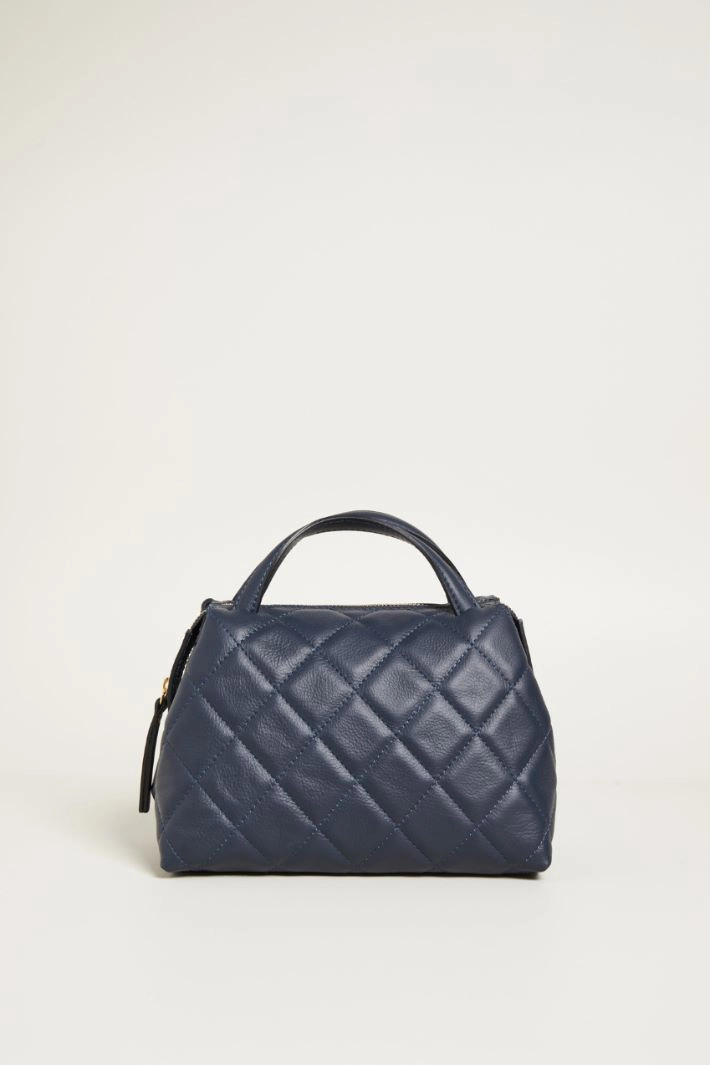 Quilted Boston bag - BLUE