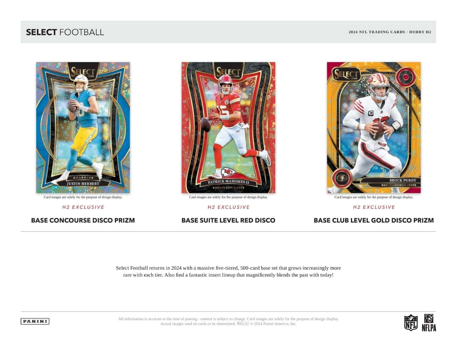 2024 Panini Select Football NFL H2 Box