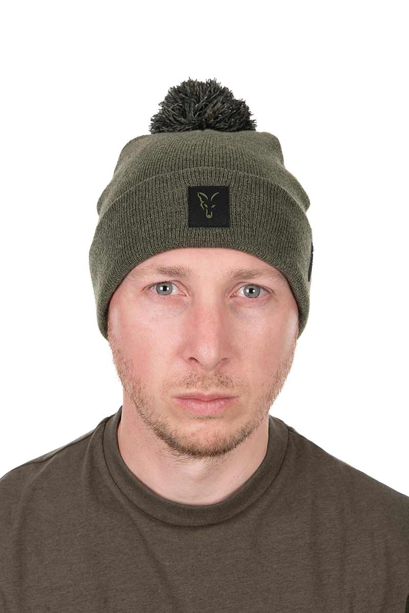 Fox Collection Bobble Hat - Green/Black