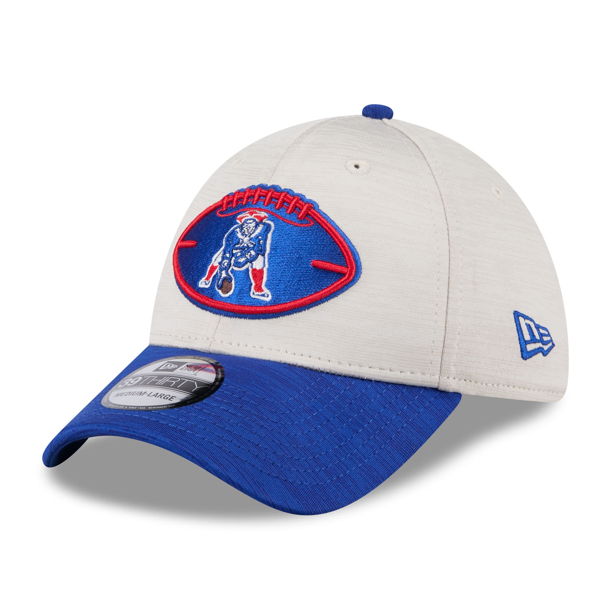 New England Patriots Historic 2024 NFL Sideline New Era 39THIRTY Flex Cap