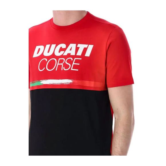 T-Shirt manches courtes Kenny DUCATI CORSE - Rouge / NoirRef : KE2527