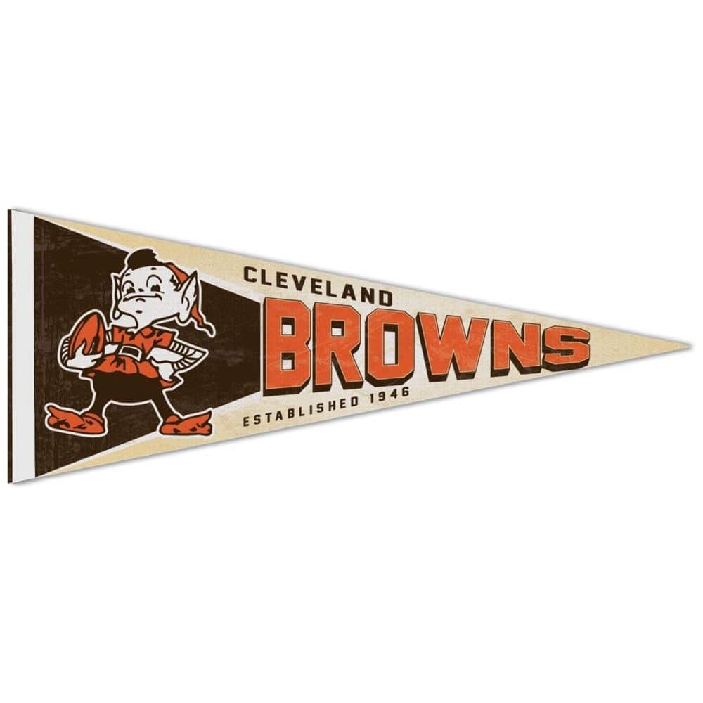 Cleveland Browns Premium Throwback NFL Pennant