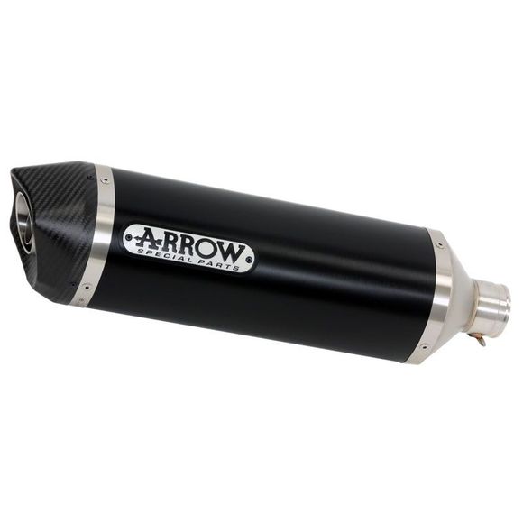 Silencieux Arrow Alu noir Race-tech embout carboneRef : 718890AKN / 71890AKN