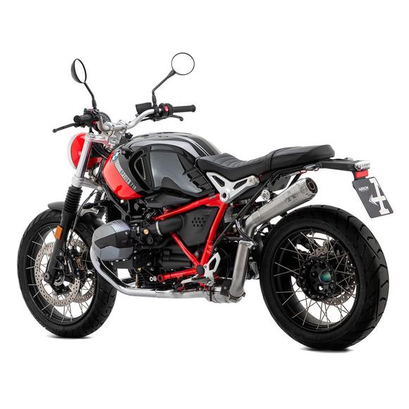Silencieux Arrow Nichrom Pro-race embout inox - GrisBMW 1200 R NINE-T SCRAMBLER ABS (0J31) - 2021 - 2024Ref : 71940P