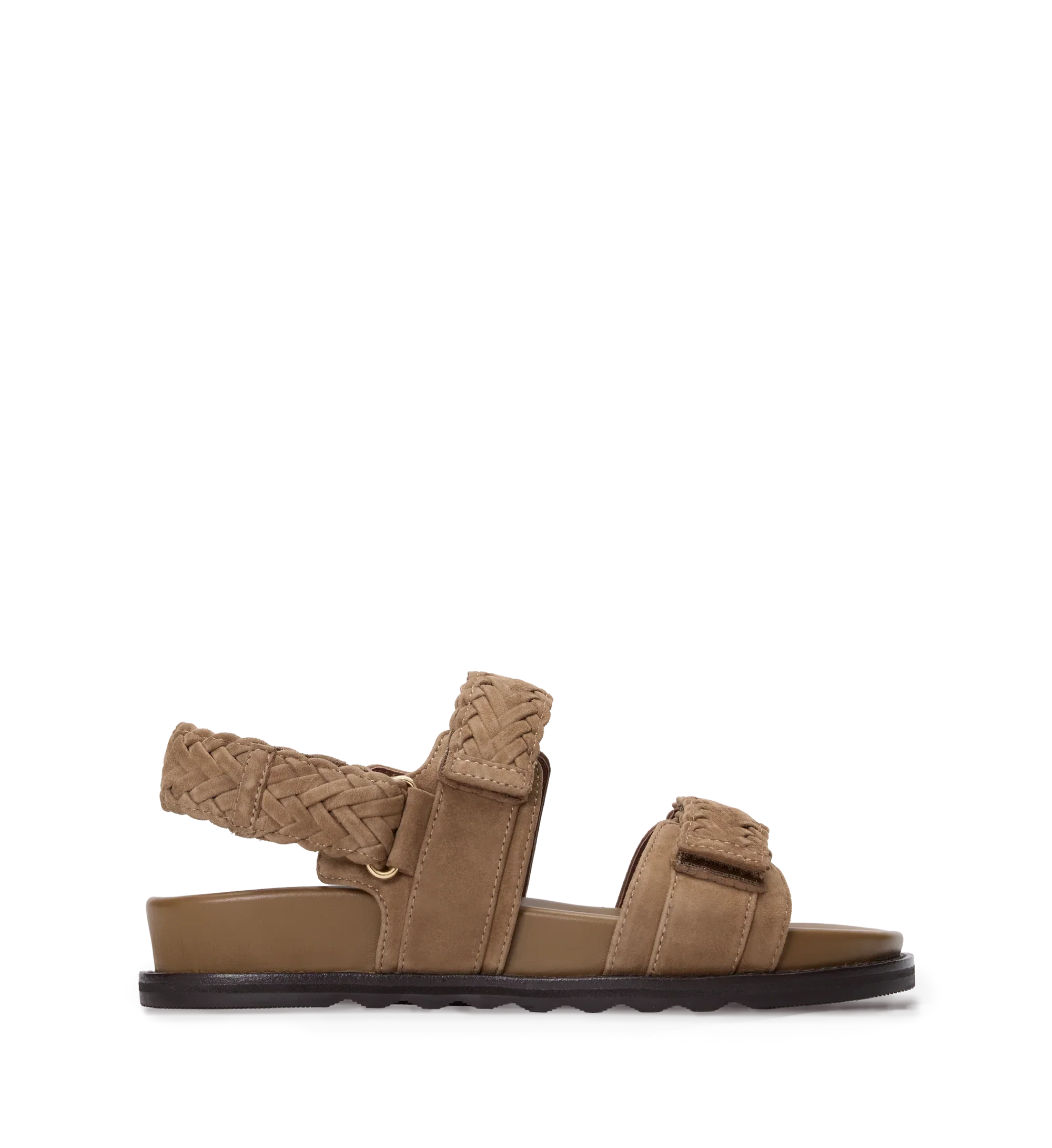 Cygnet Coffee Tan Suede Chunky Sandals