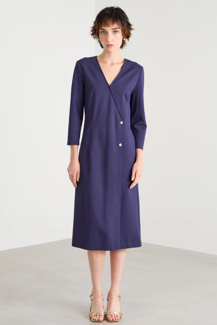 Jersey tight dress - BLUE