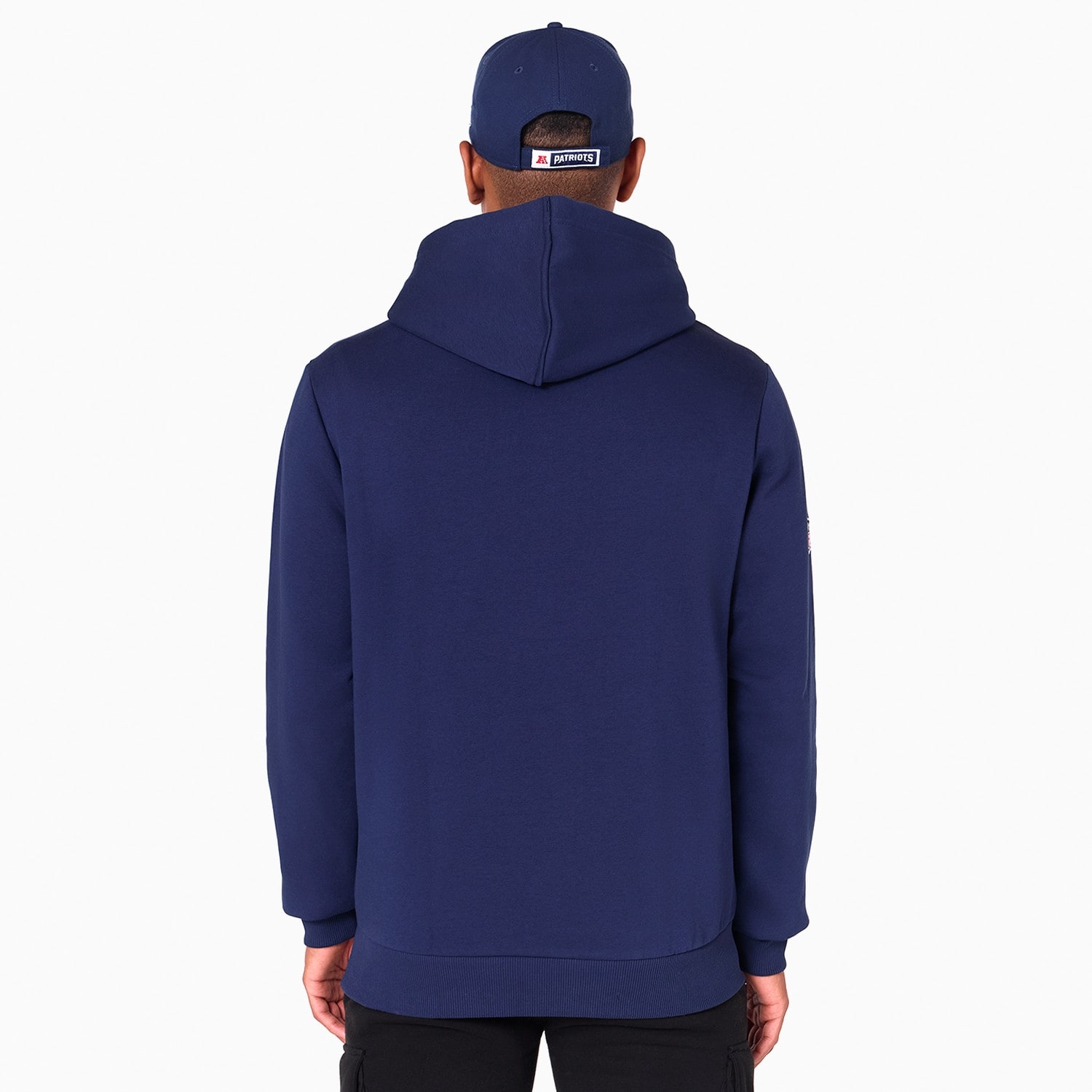 New England Patriots Logo Hoodie NFL Sweatshirt Navy