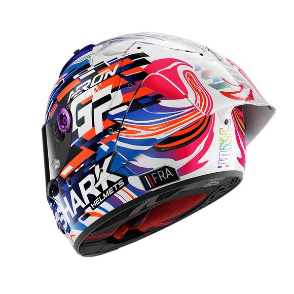 Full headset Shark Aeron- GP Replica Zarco GP from France - Carbon / BlueRef: SH1727