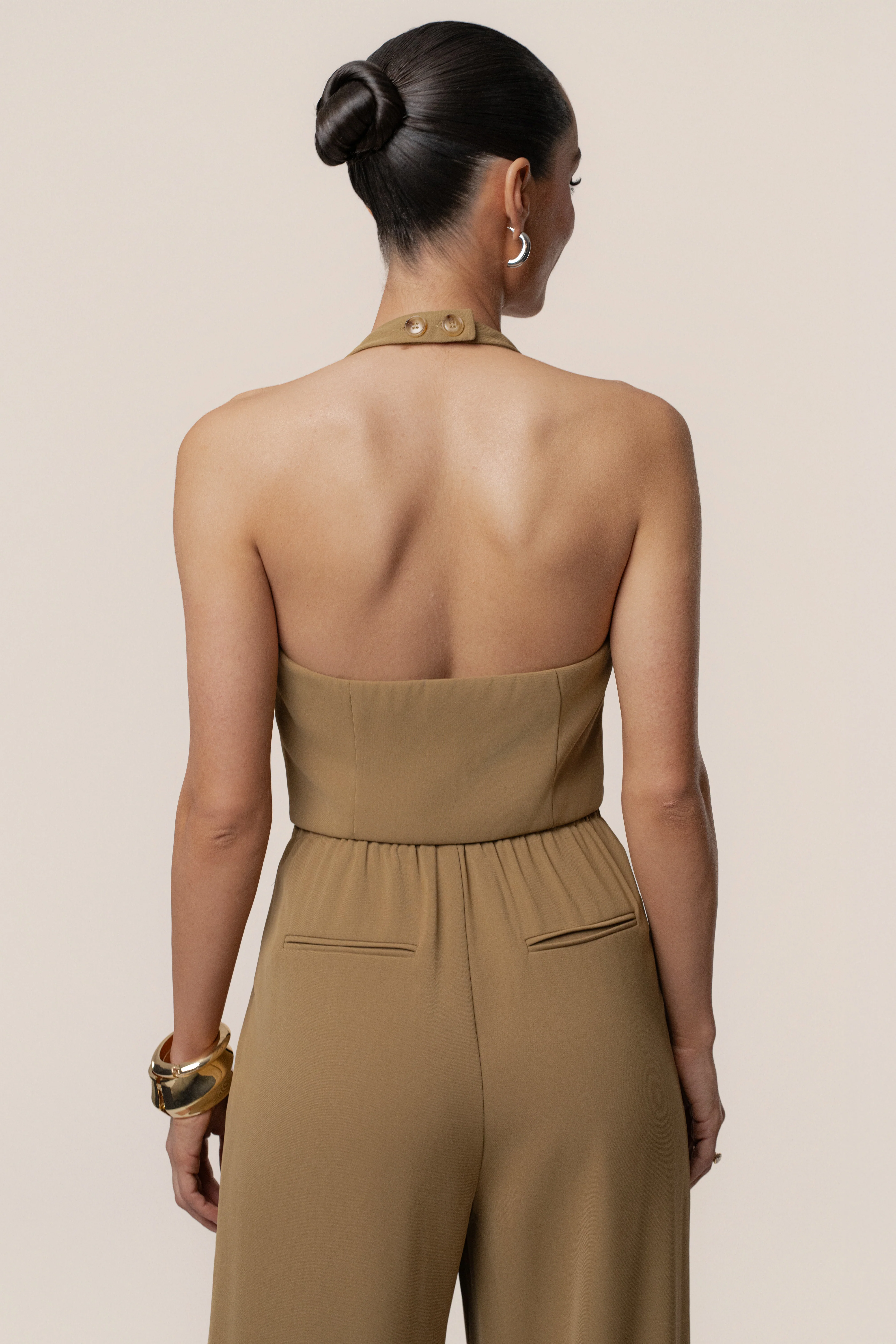 Olive Signature Elegance Trousers