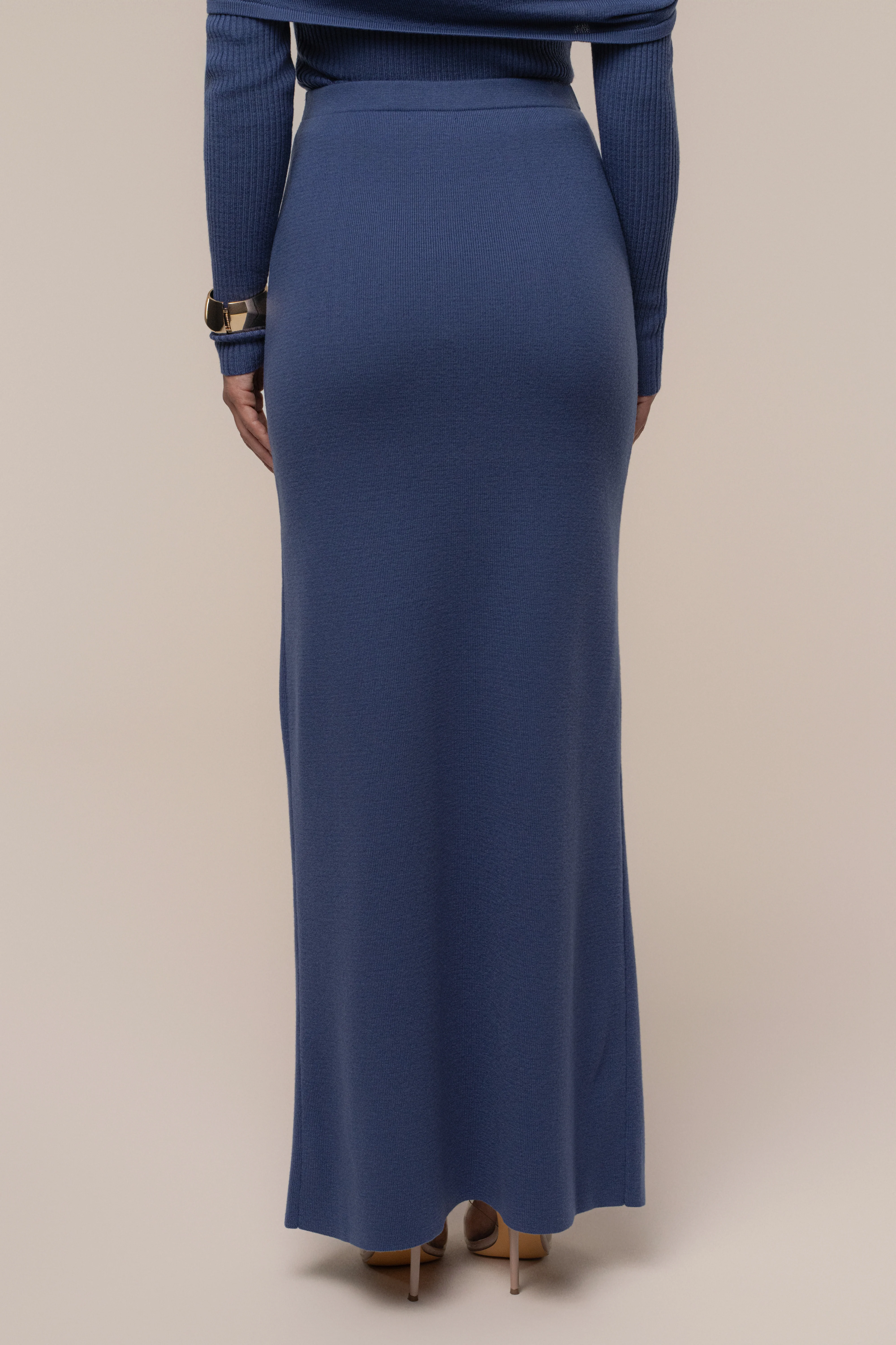 Dusk London Knit Maxi Skirt