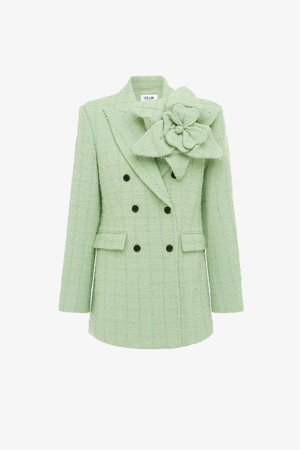 Jazlyn Tweed Blazer - Caledon Green