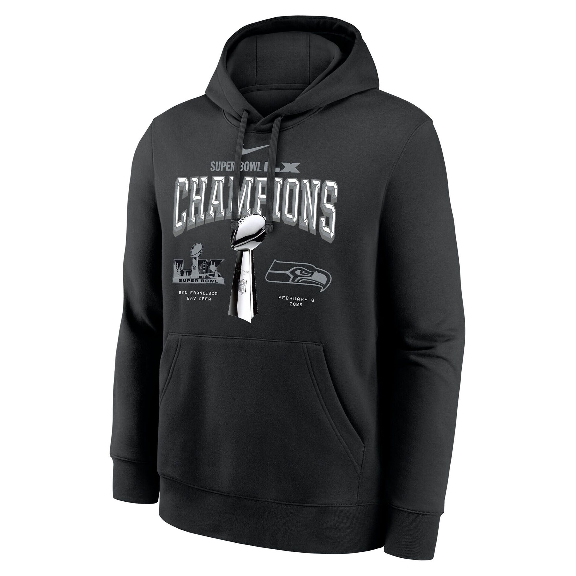 Seattle Seahawks Super Bowl LX Champions Nike Locker Room NFL Hoodie