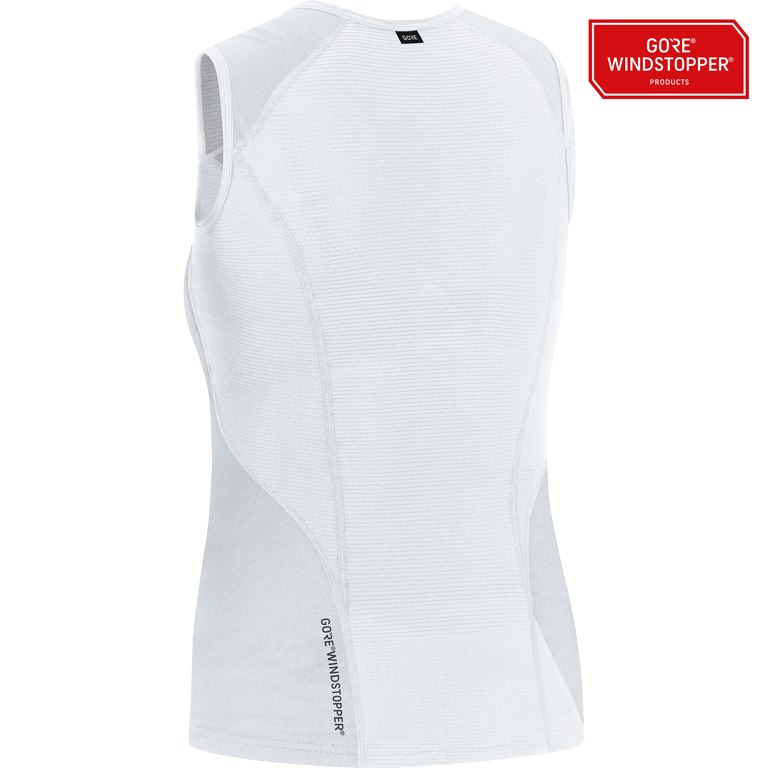 GOREWEAR GORE® WINDSTOPPER® Base Layer Sleeveless Shirt Women - light grey/white 9201