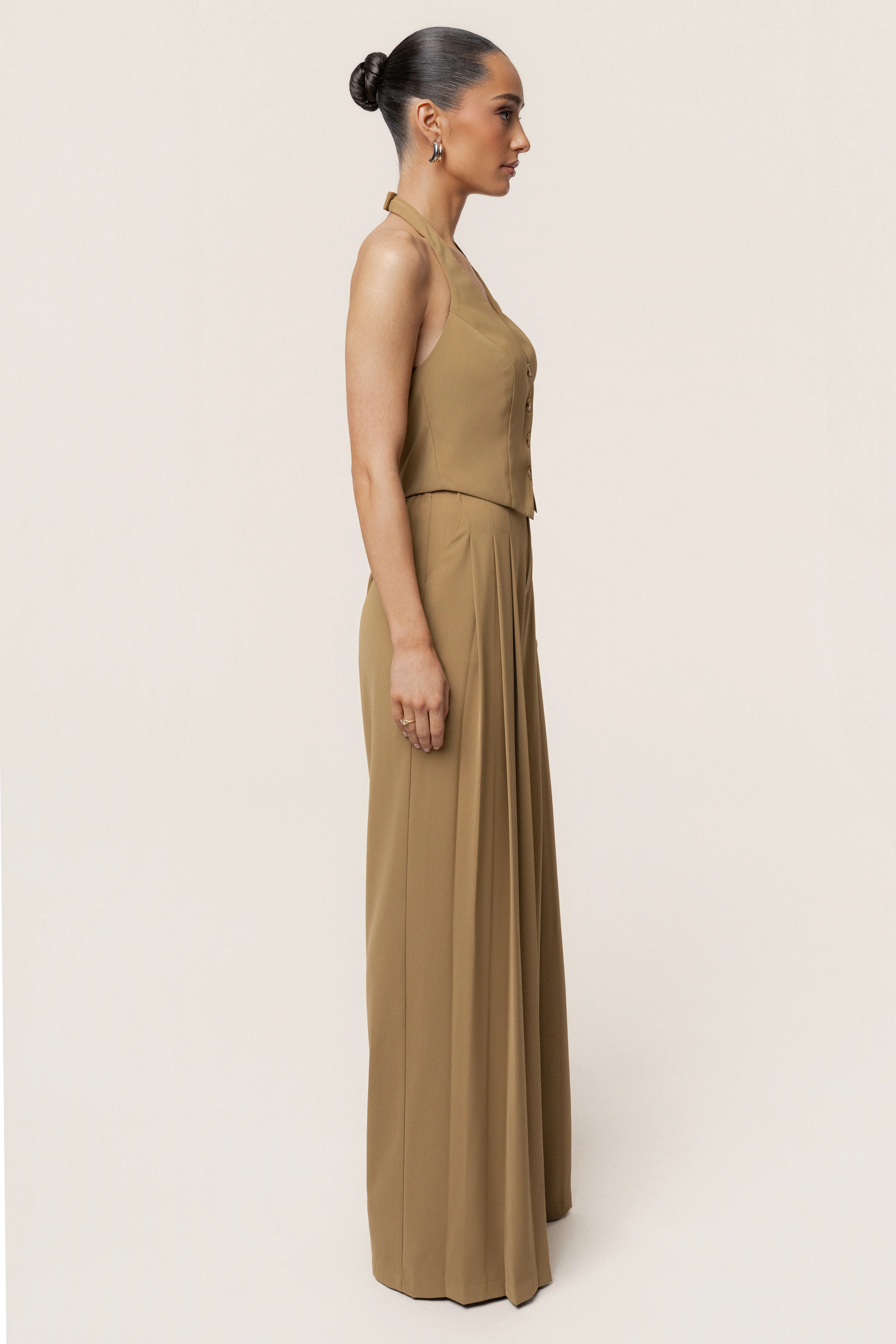 Olive Signature Elegance Trousers