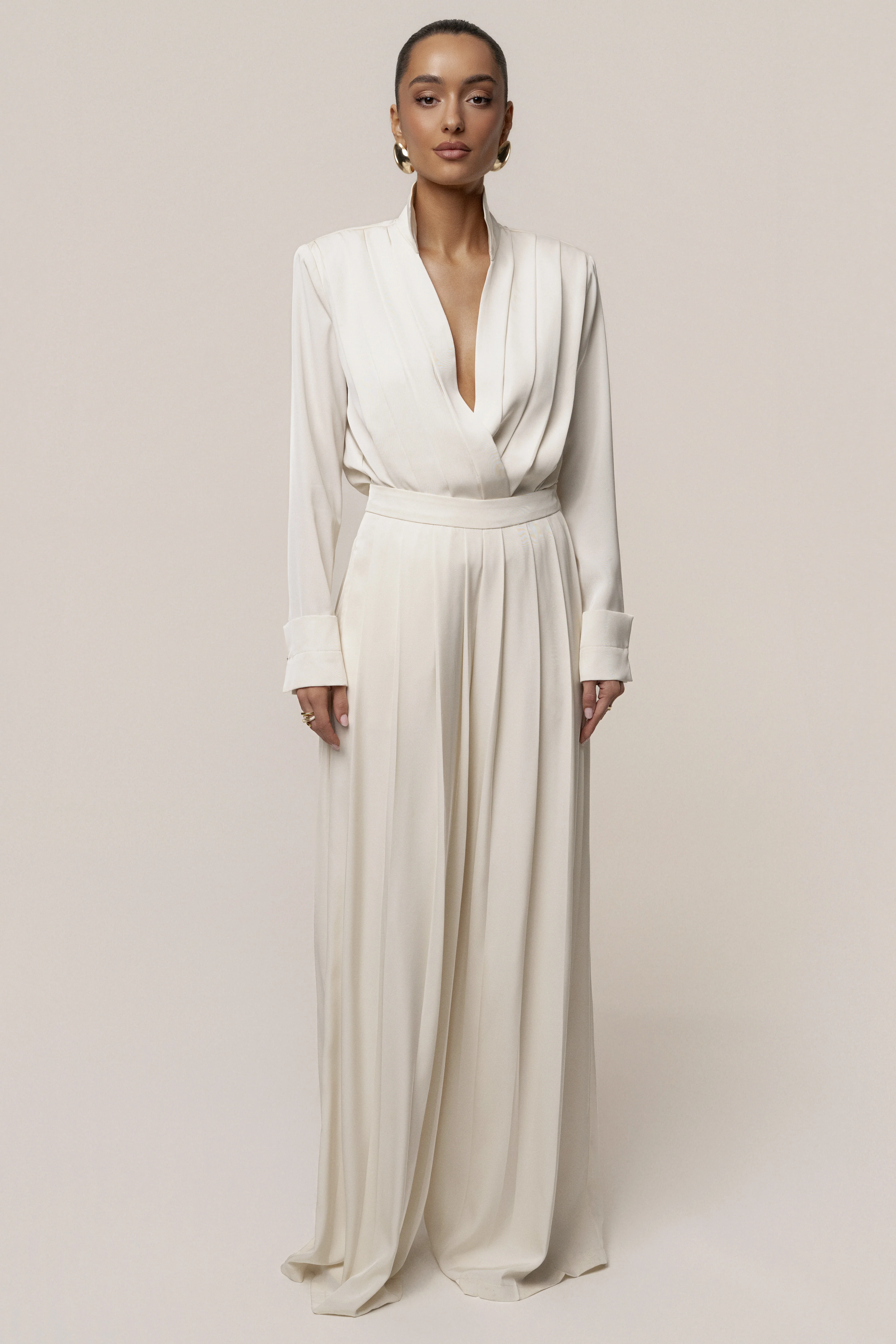 Buttercream Visionary Pleated Bodysuit