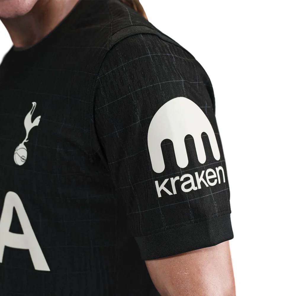 Kudus Tottenham Hotspur Authentic Away Jersey 25/26 w/ EPL Patch (Black/Iron)