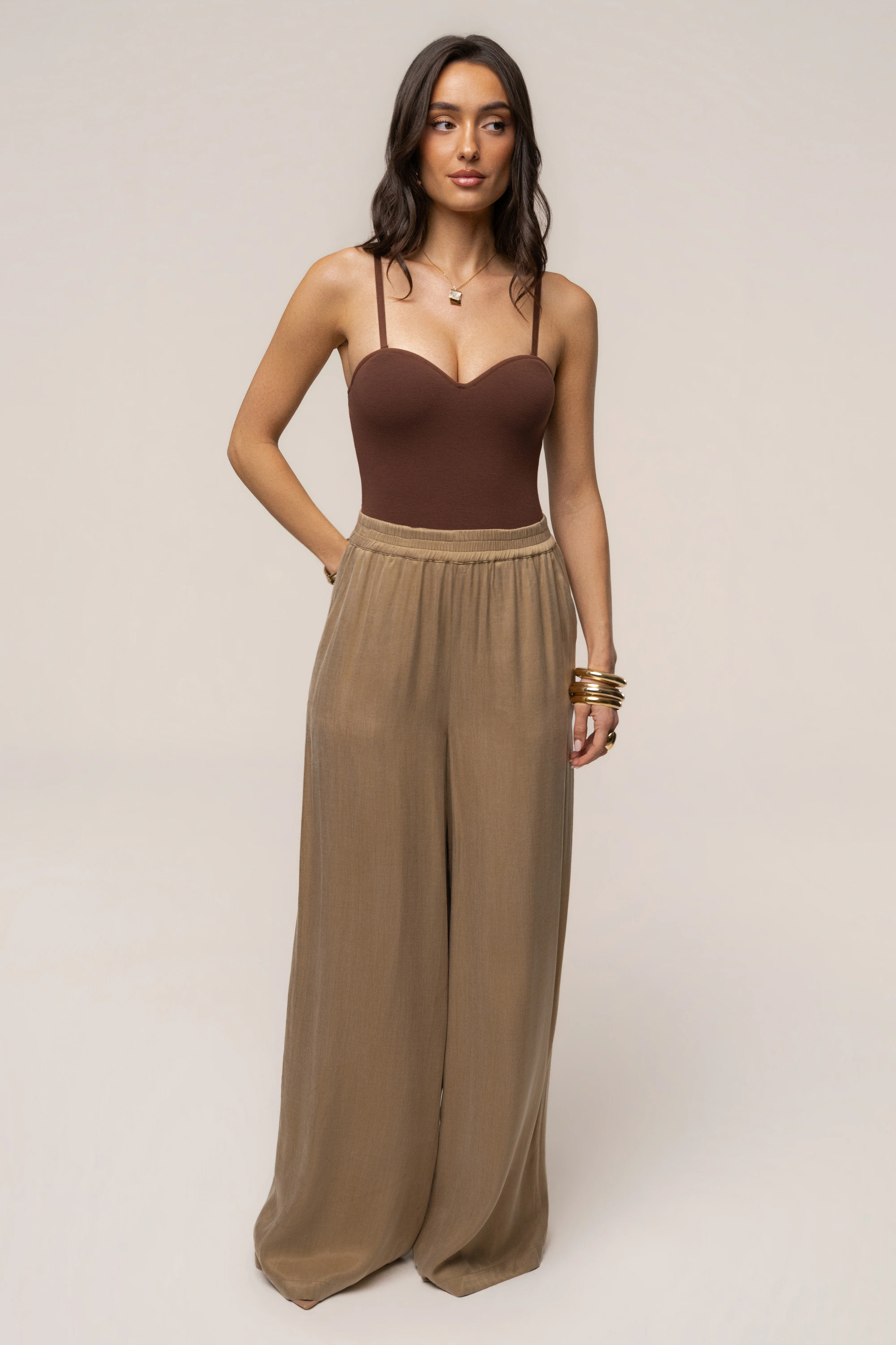Chocolate Sascha Strapless Bodysuit