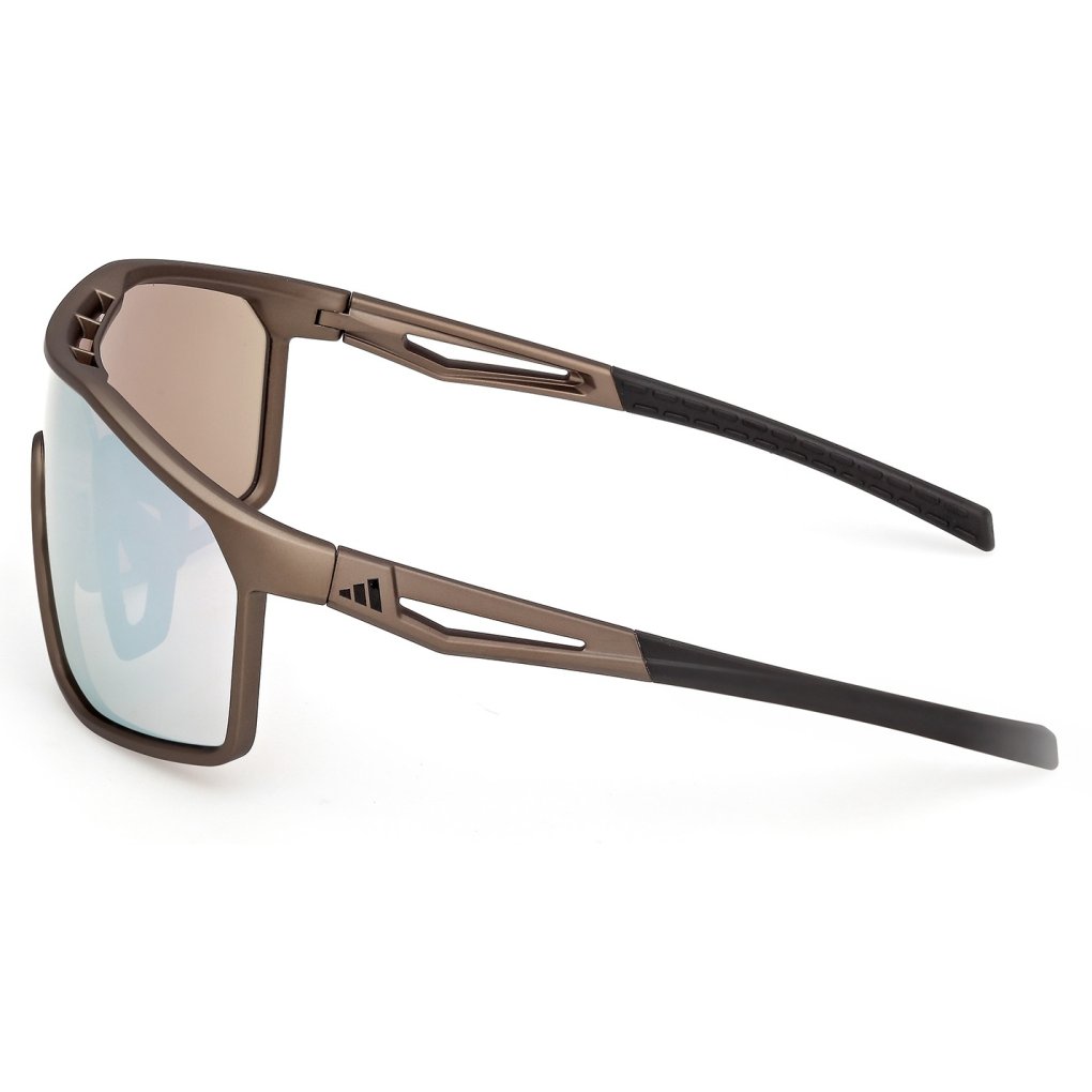 adidas Kalidro SP0117 Glasses - Matte Dark Brown / Brown Mirror