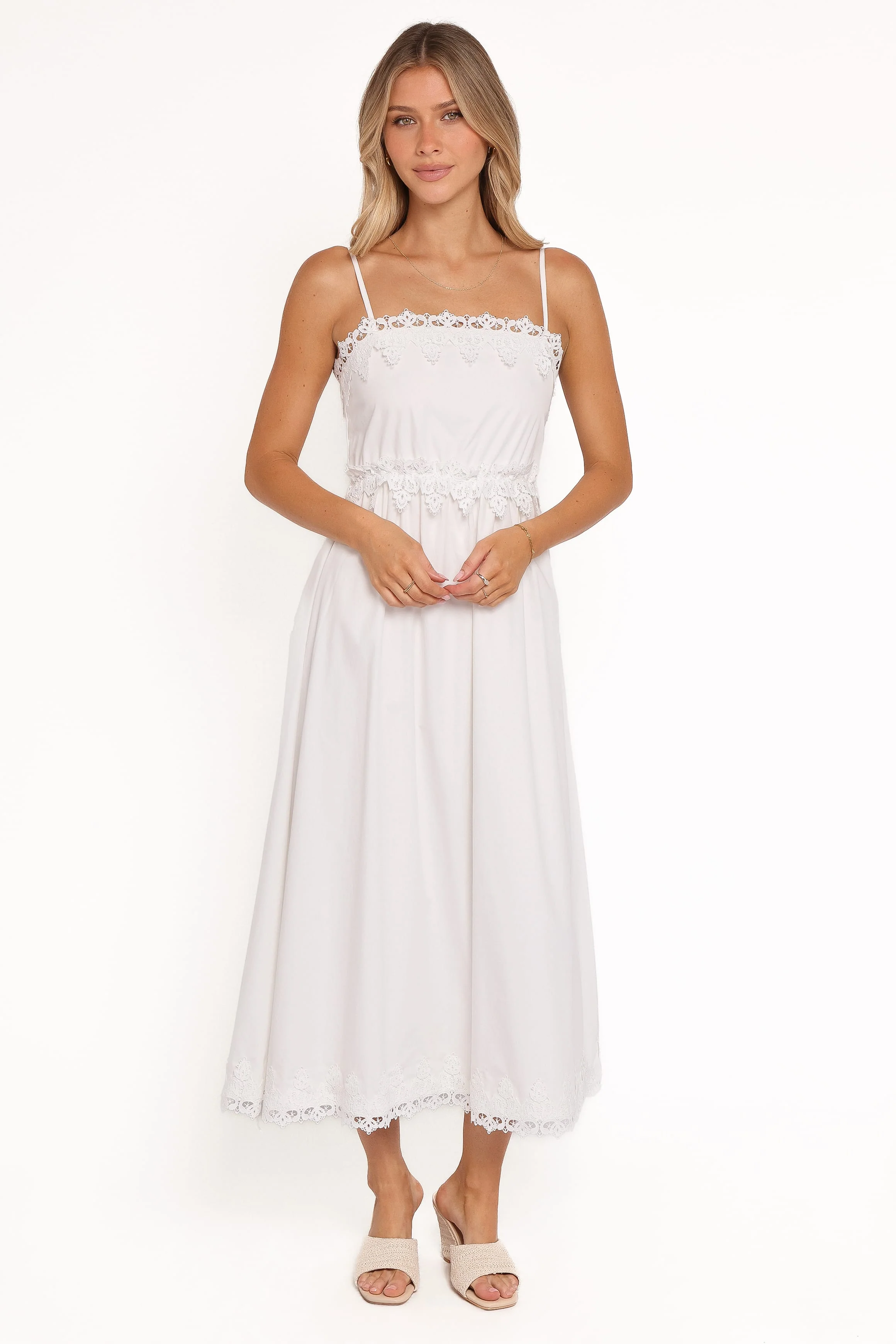 Kiana Midi Dress - White