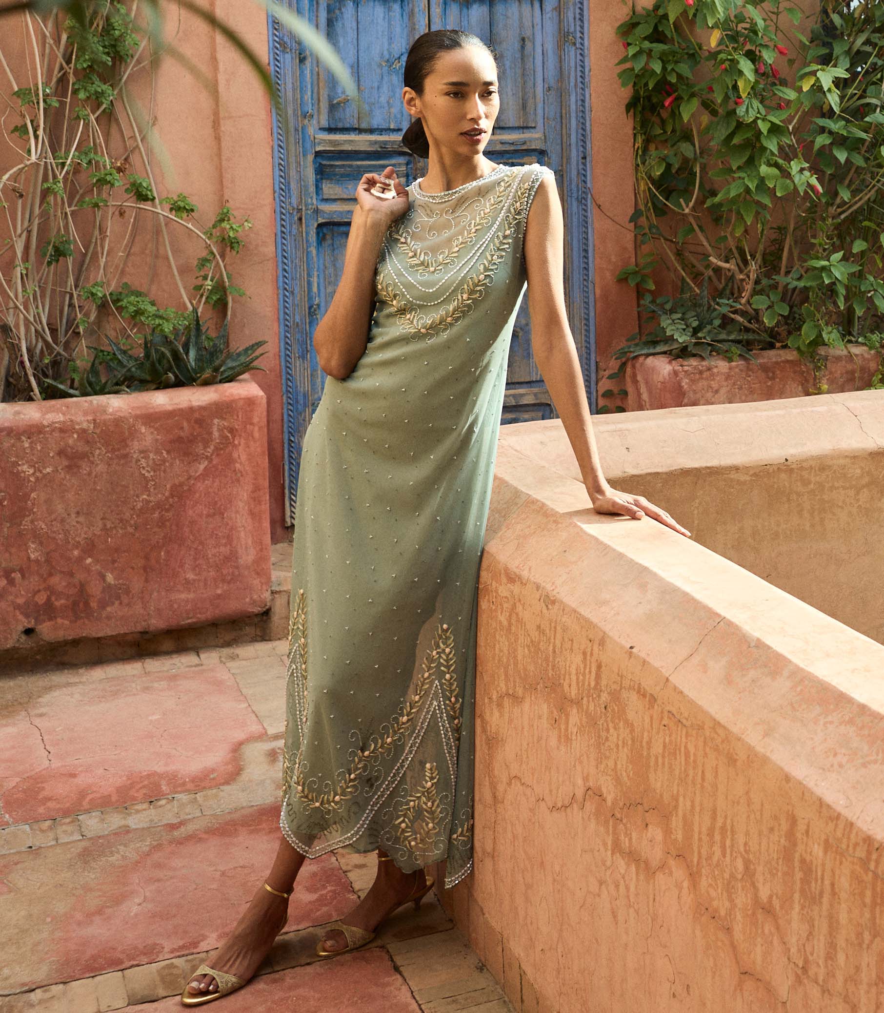 Artemise Midi Dress - Sage