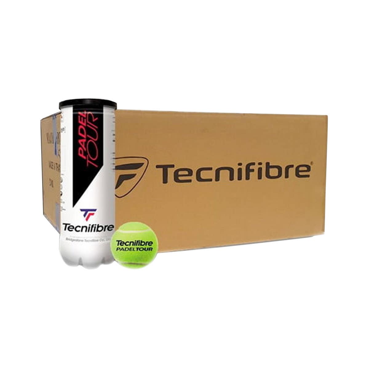 BOX OF 24 CANS OF 3B TECNIFIBRE PADEL TOUR BALLS