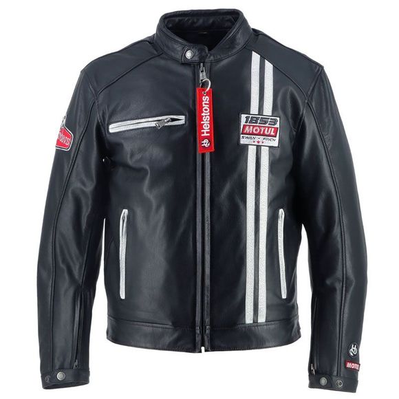 Blouson Moto Helstons BOXER MOTUL CUIR - NoirRef : HS1187
