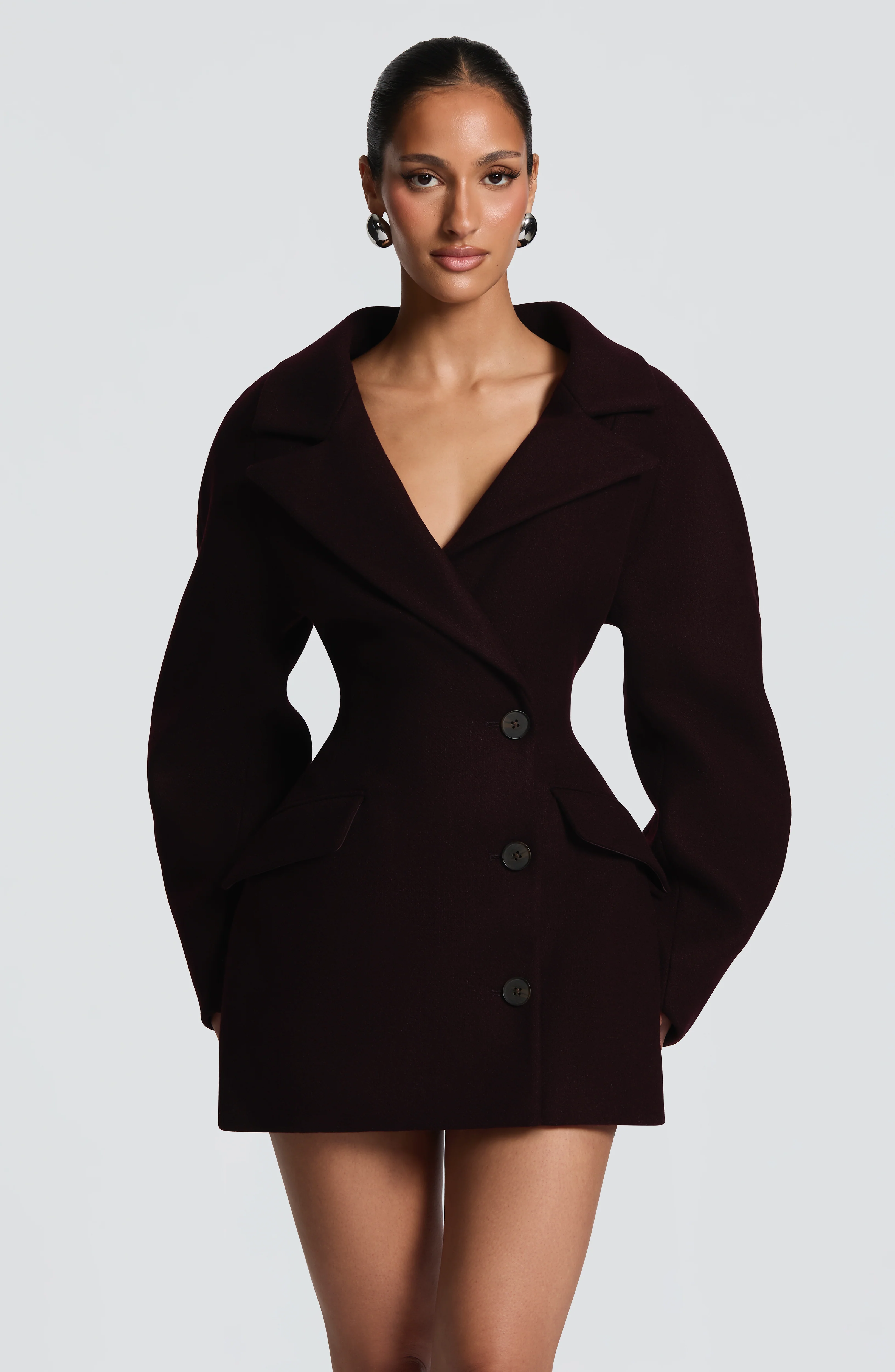 Dylan Blazer Dress - Plum