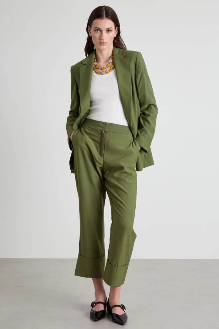 Twill blazer - KHAKI GREEN