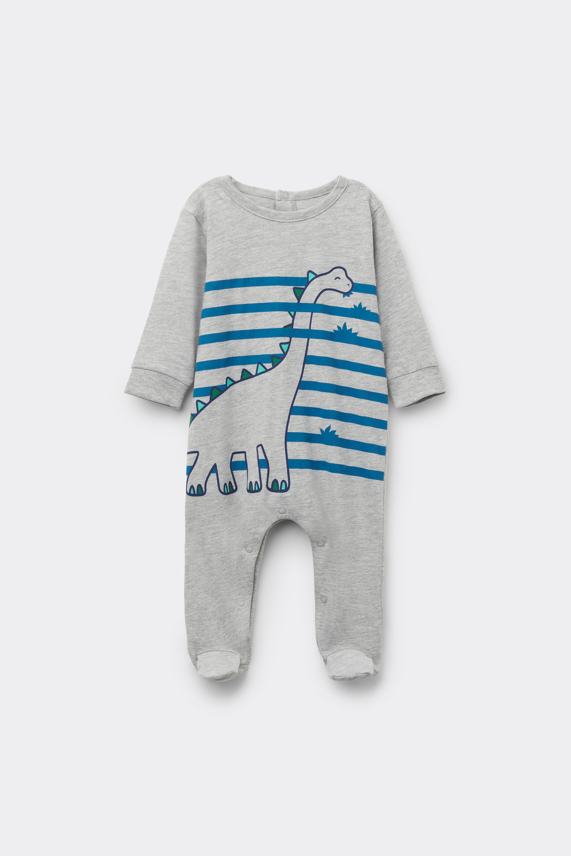 Baby Pure Cotton Playsuit with Long Sleeves and Feet