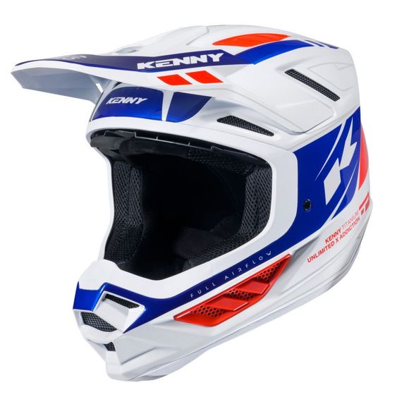 Kenny TITANIUM GRAPHIC 2025 cross helmet - WhiteRef: KE2551