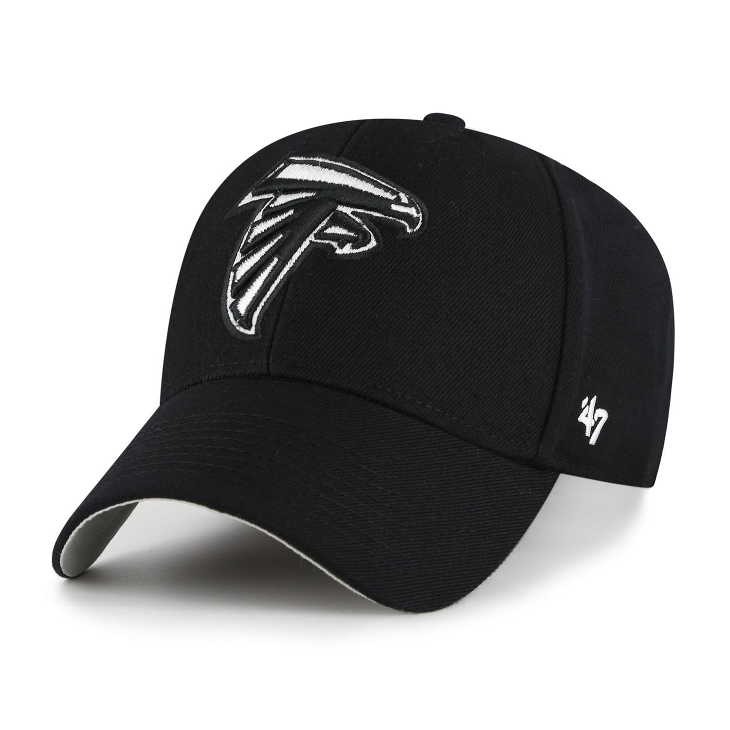 Atlanta Falcons Black & White '47 MVP Adjustable NFL Cap Black