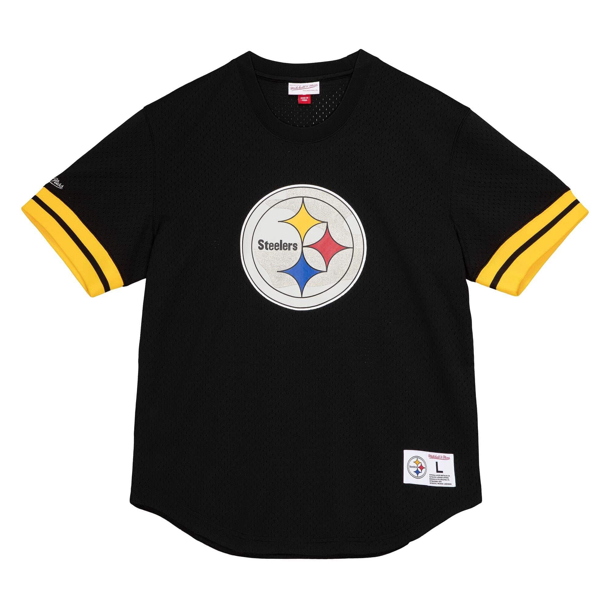 Pittsburgh Steelers Mitchell & Ness Camo Reflective NFL Crew Mesh Jersey