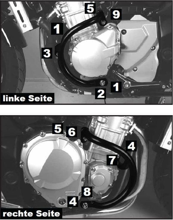 Hepco & Becker Crashbar engine guard - blackRef: Hbe05029A / 501326 00 01