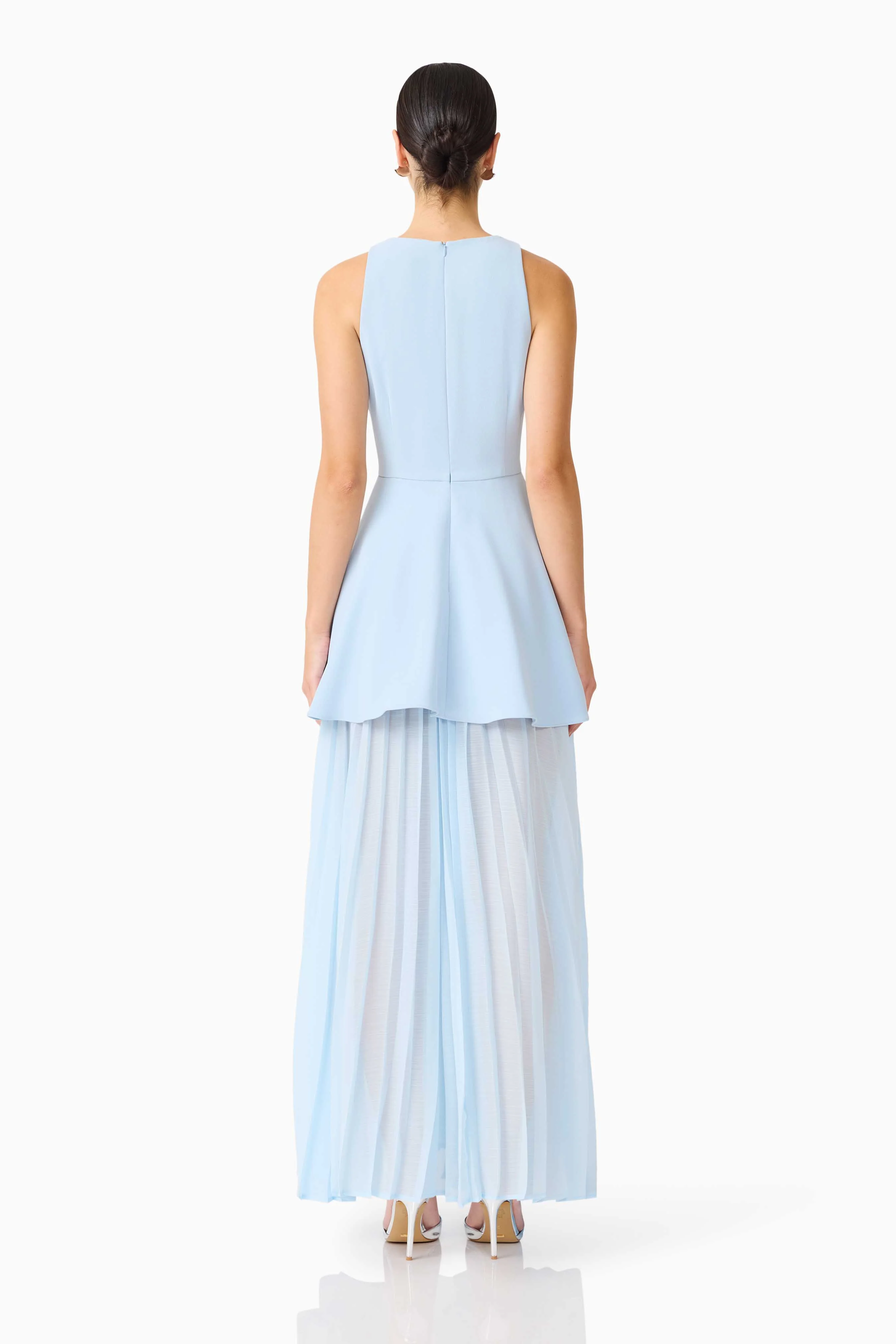 Anaya V-Neck Maxi Dress in Blue