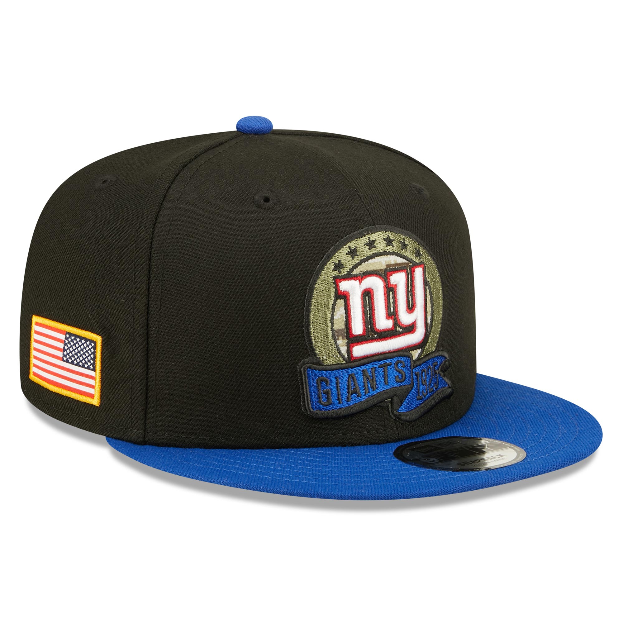 New York Giants 2022 NFL On-Field Salute to Service New Era 9FIFTY Snapback Cap