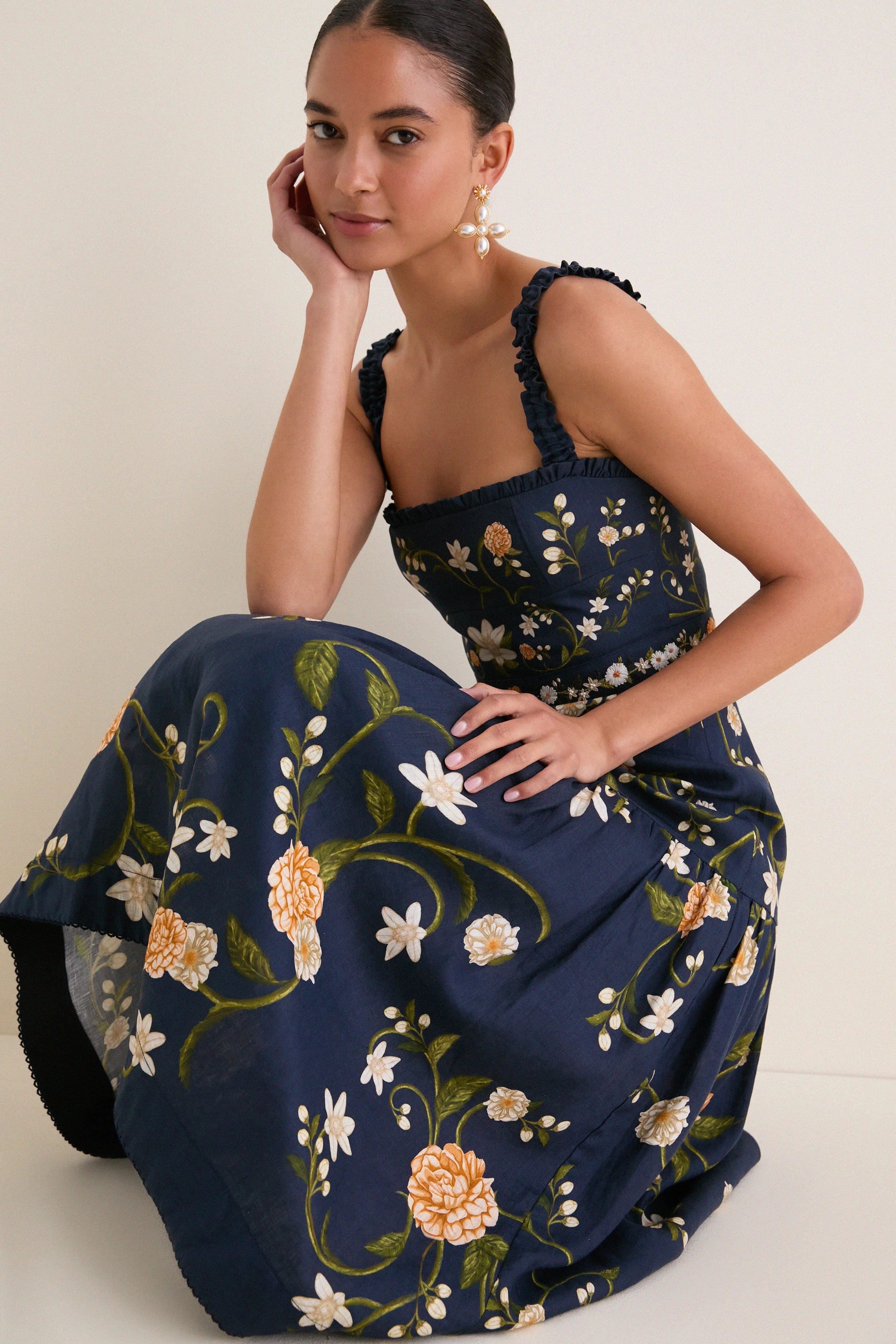 Valle Nispero Midi Dress