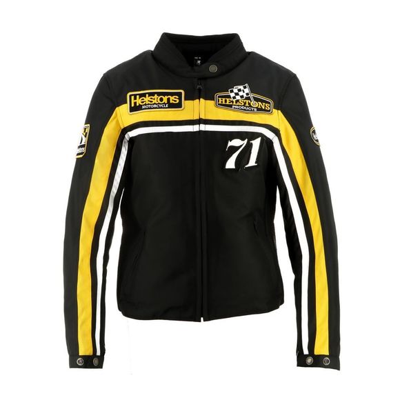 Helstons STURGIS Motorcycle Jacket - Black / YellowRef: HS1143