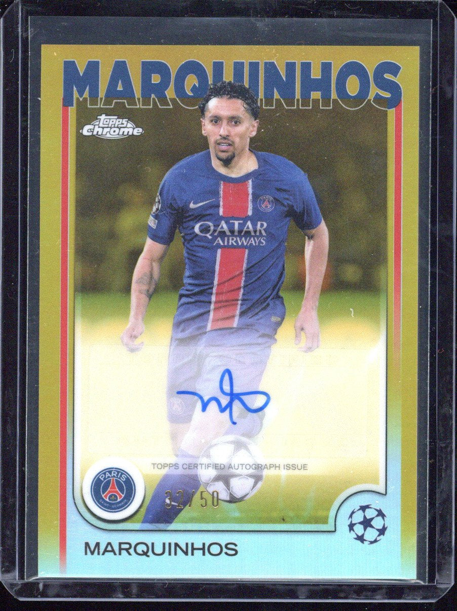 2024-25 Topps Chrome UCC Marquinhos Autograph /50