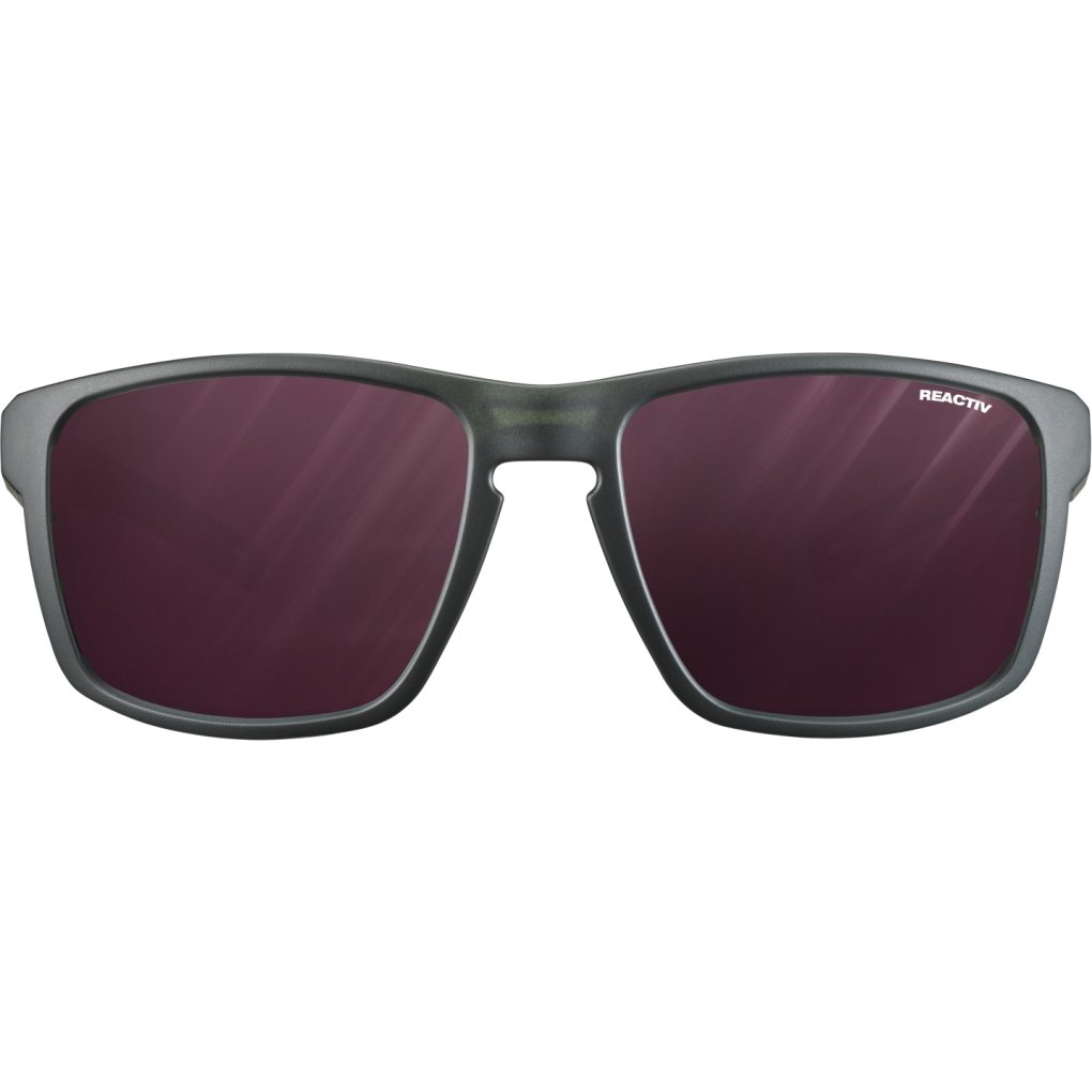 Julbo Shield Sunglasses - Translucent Black/Blue/White - Reactive 0-4 High Contrast