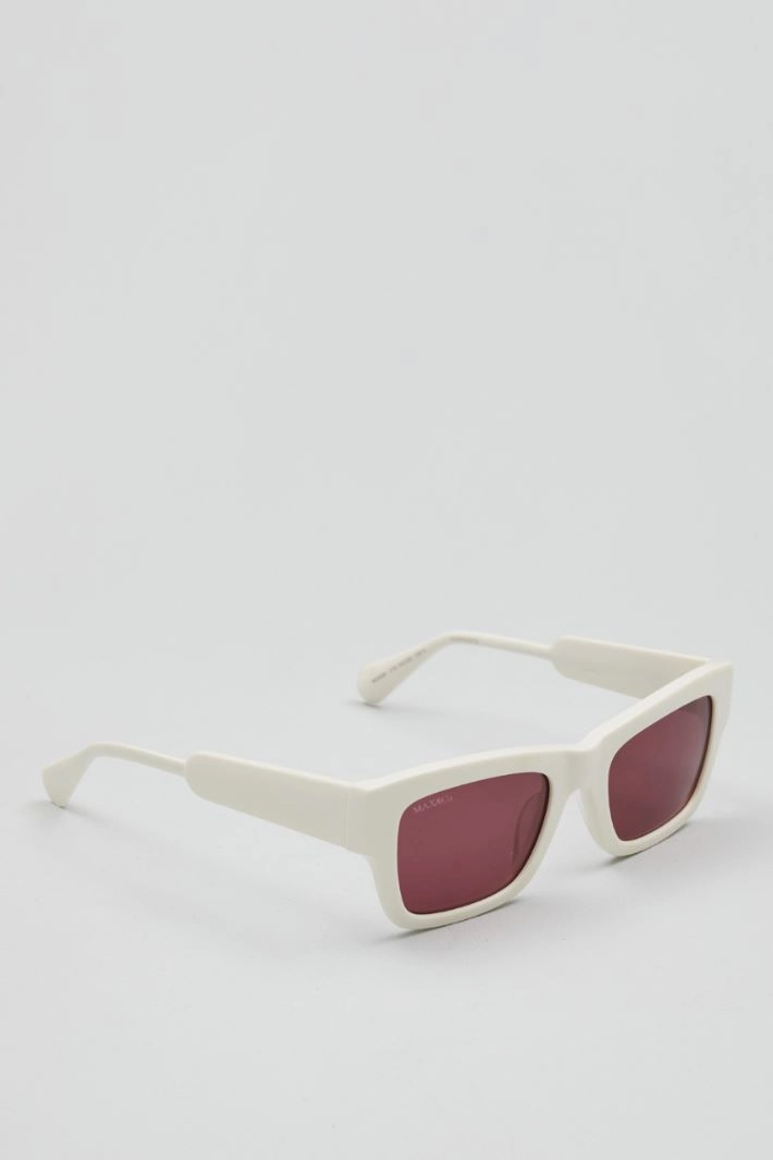 Rectangular glasses - WHITE