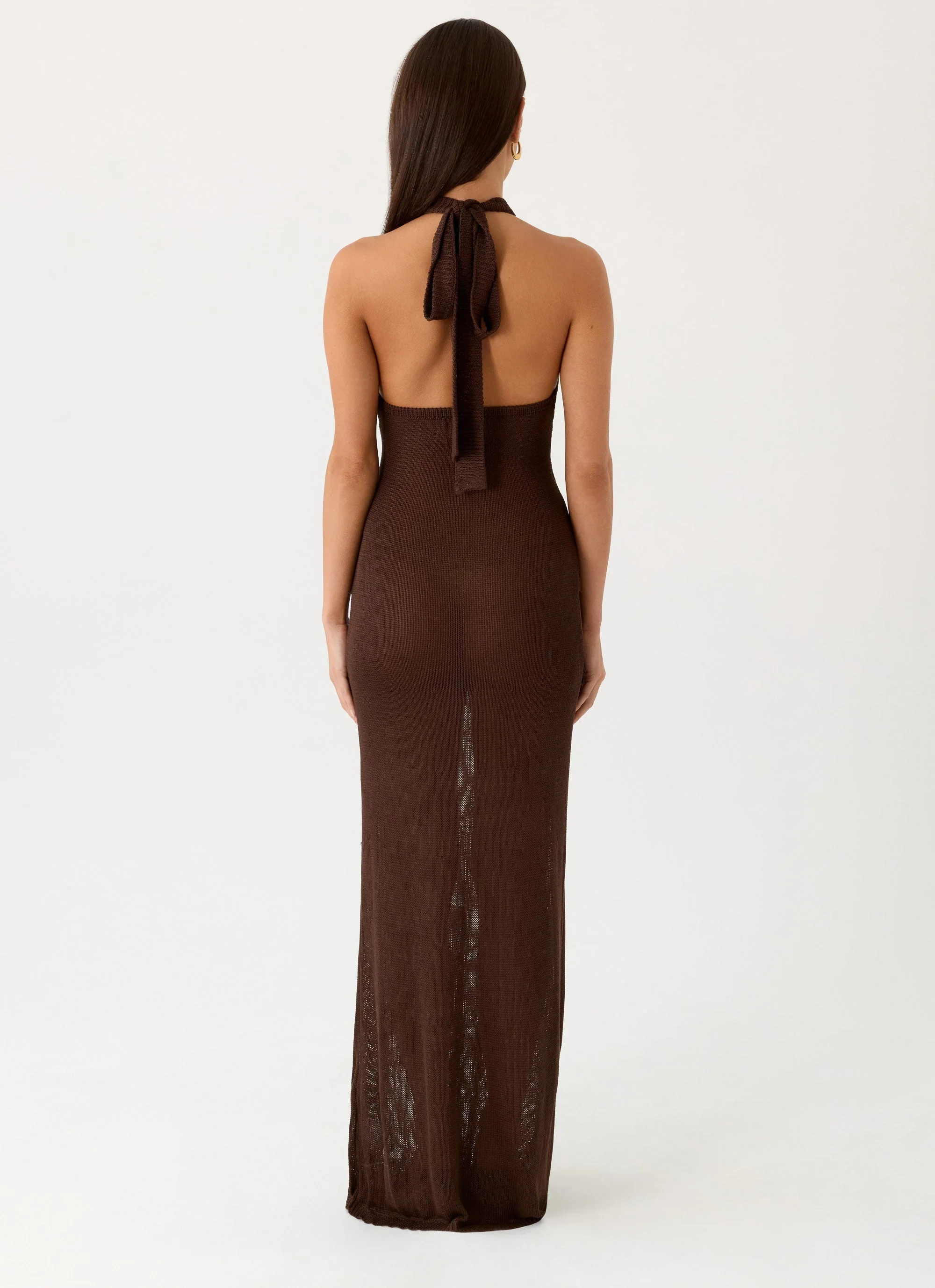Saoirse Knit Maxi Dress - Chocolate