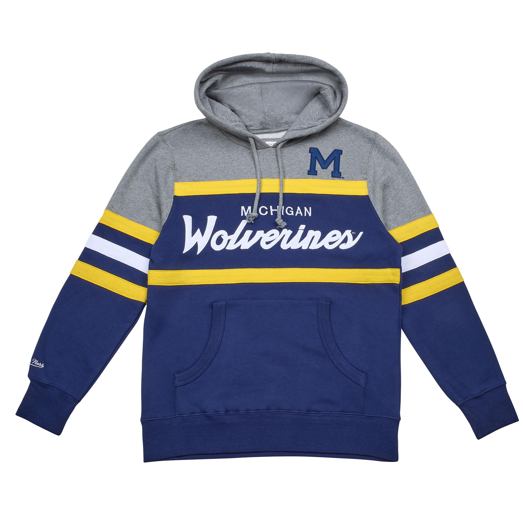 Michigan Wolverines Head Coach Mitchell & Ness NCAA College Vault Hoodie