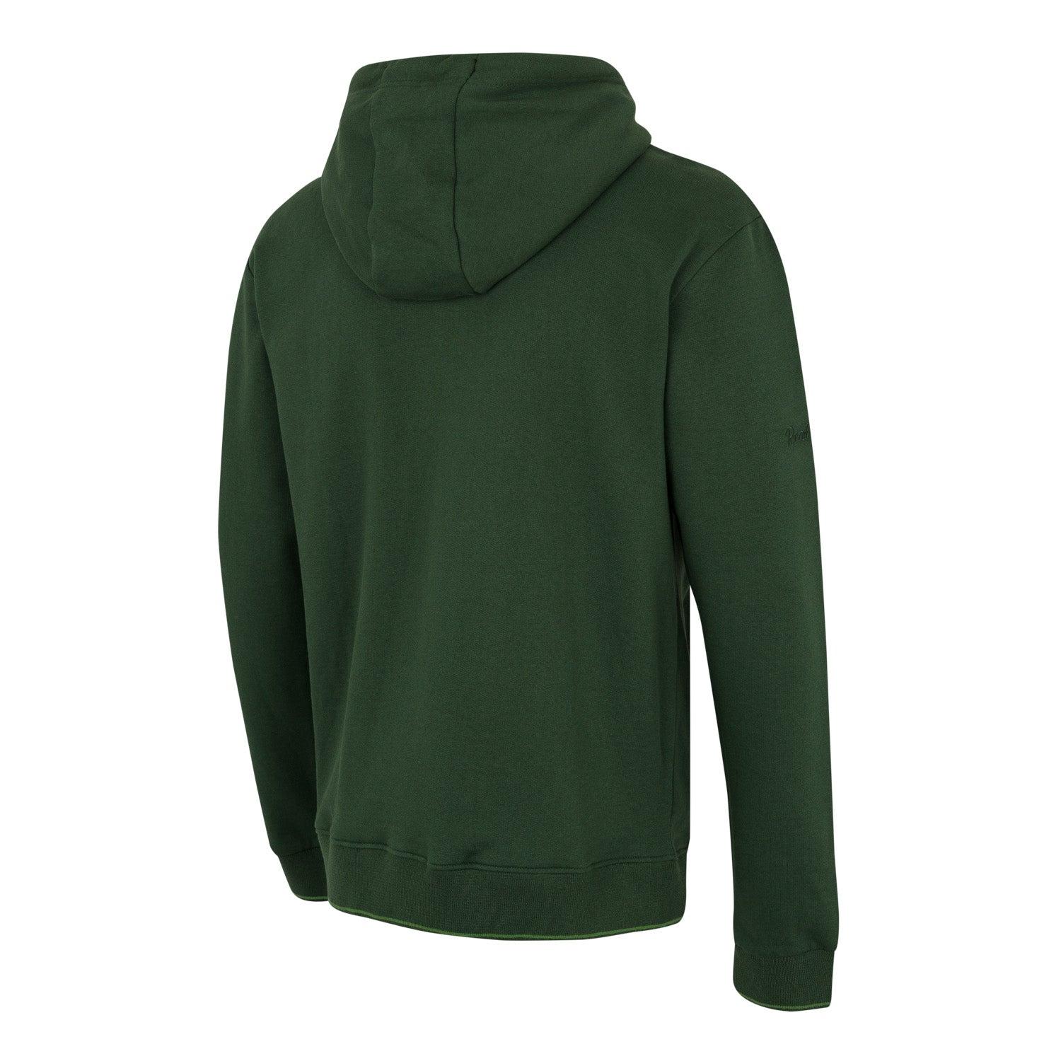 Mens Tonal Full Zip Hoody Green