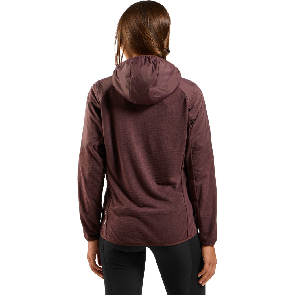 Odlo Ascent Wool Insulated Hybrid Jacket Women - fudge