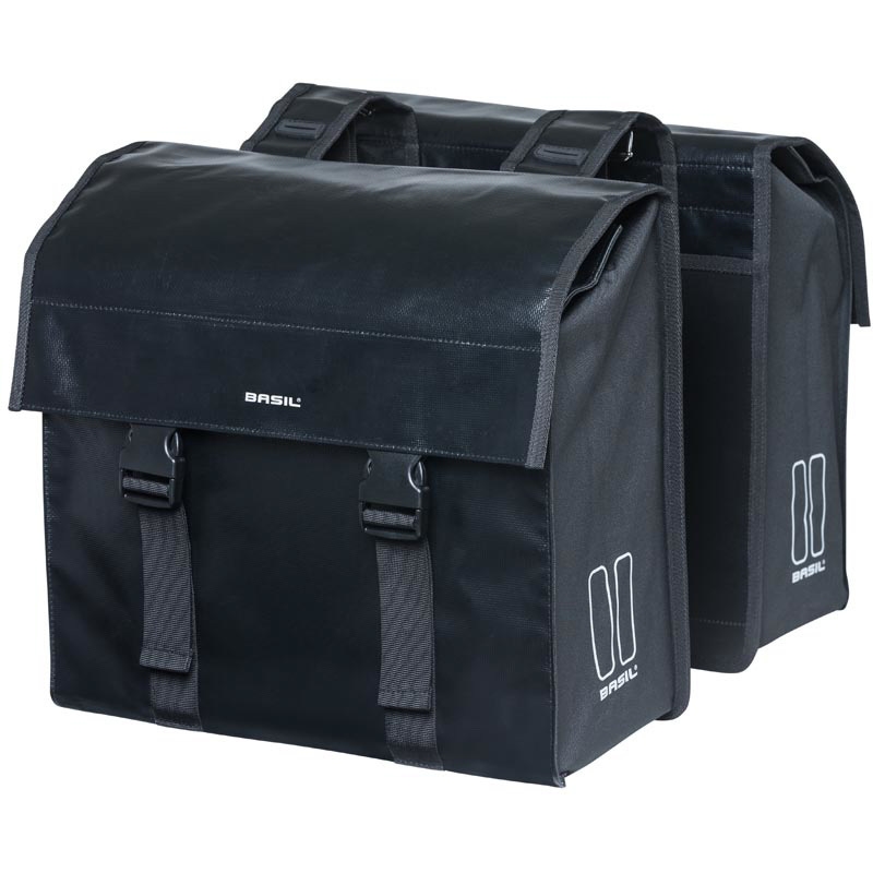 Basil Urban Load Double Bag (Pair) - 2x26.5L - black
