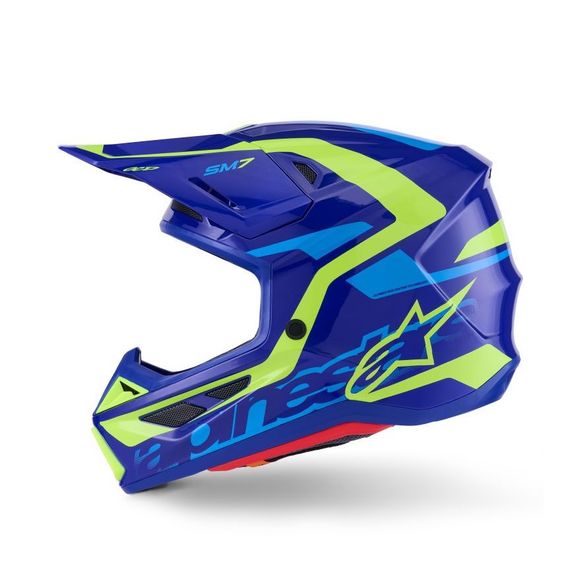 Casque cross Alpinestars S-M7 DEED 2025 - Noir / JauneRef : AP4056