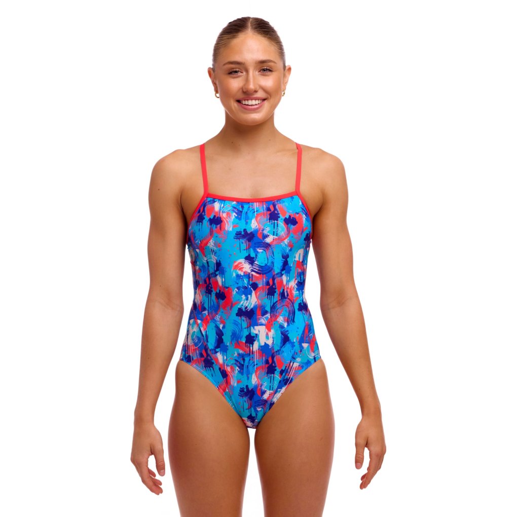 Funkita Single Strap Eco One Piece Swimsuit Women - Messy Messy Messy